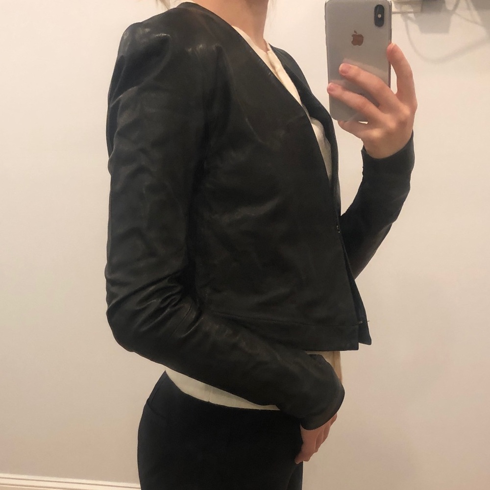 Leather jacket veda